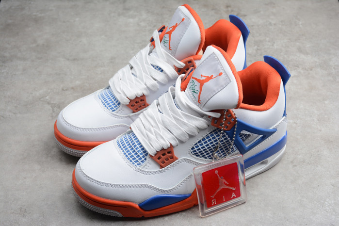 air jordan 4 retro og white blue orange 308497-171