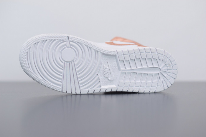 air jordan 1 mid white rose gold 555112-190