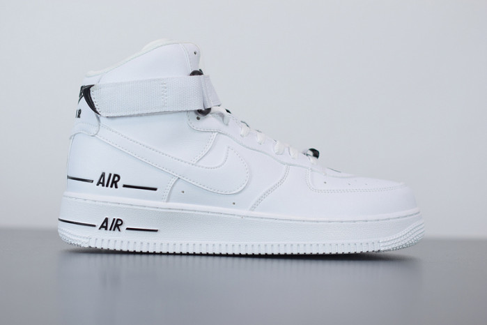 nike air force 1 high dual air white black cj1385-100