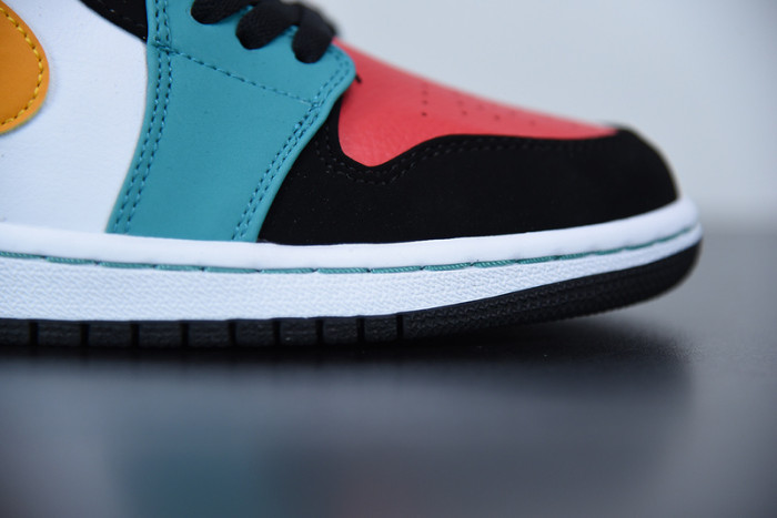 air jordan 1 mid bred multi-color 554724-125