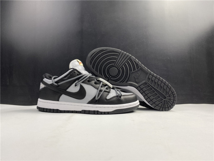 nike sb dunk low off-white black grey ct0856-007