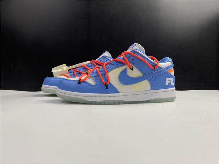 nike sb dunk low off-white blue ct0856-403