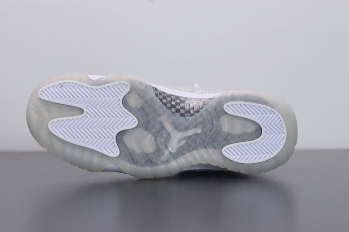 air jordan 11 retro white metallic silver ar0715-100
