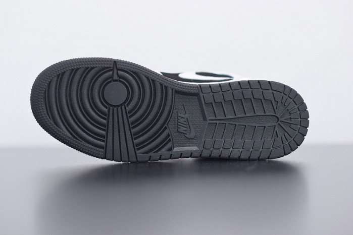 air jordan 1 mid white black (gs) 554725-113