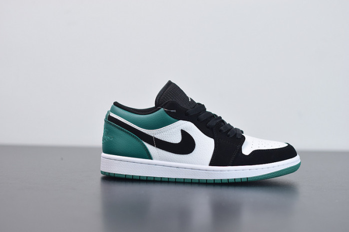 air jordan 1 low white black mystic green 553558-113