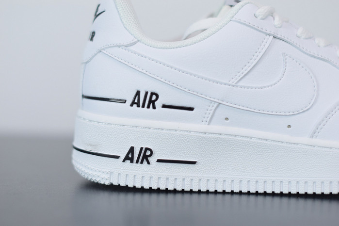 nike air force 1 low double air low white black cj1379-100