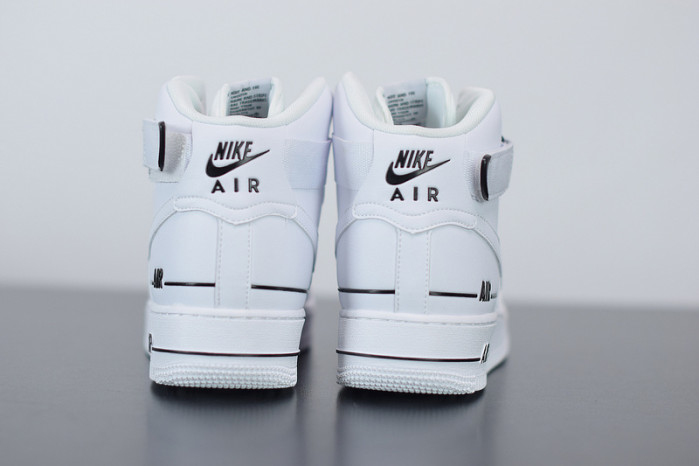 nike air force 1 high dual air white black cj1385-100