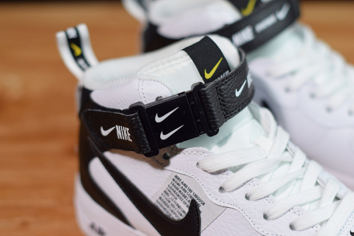 nike air force 1 mid utility white black 804609-103