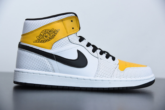 air jordan 1 mid “university gold” bq6472-107