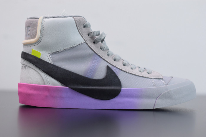 nike blazer mid off-white wolf grey serena "queen" aa3832-002
