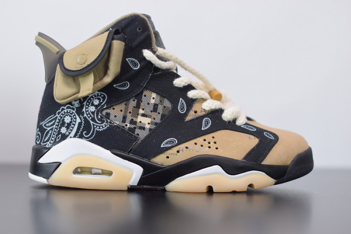 travis scott x air jordan 6 "paisley print" ct5058-001