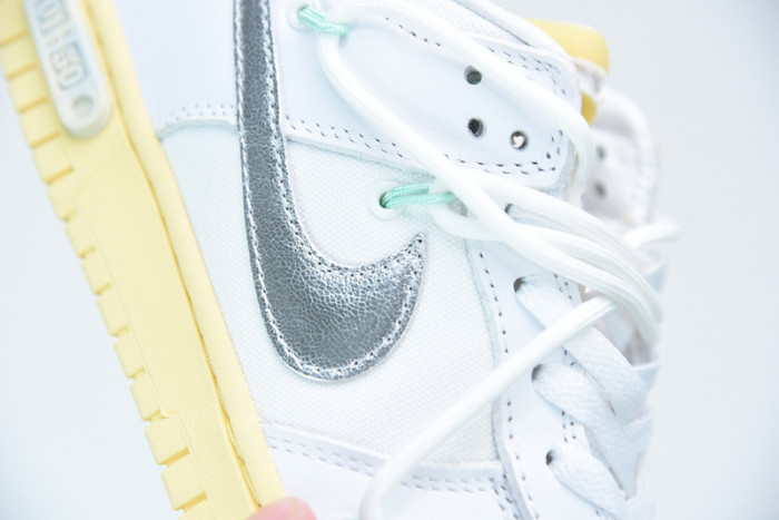 off white nike dunk low 01 of 50 ow white metallic silver dm1602-127