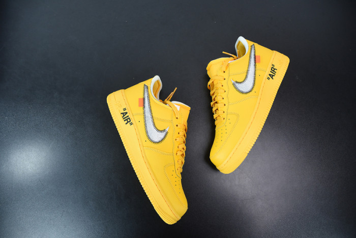 off-white x nike air force 1 low “university gold” dd1876-700