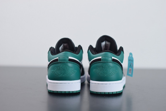 air jordan 1 low white black mystic green 553558-113