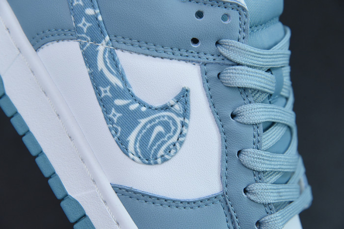 nike dunk low essential paisley pack worn blue dh4401-101