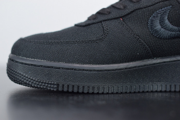 stussy x nike air force 1 low “black” cz9084-001