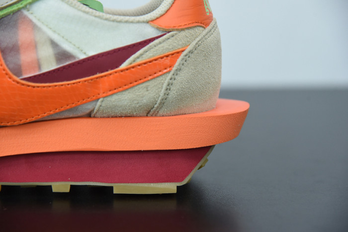 fragment design x sacai x nk ldwaffle orange dh1347-100