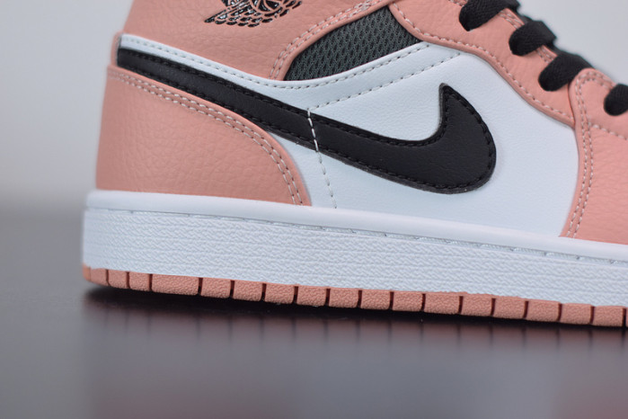 air jordan 1 mid pink quartz (gs) 555112-603