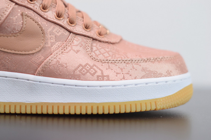 nike air force 1 low clot rose gold silk cj5290-600