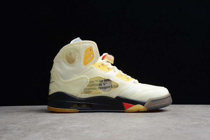 air jordan 5 retro off-white sail dh8565-100