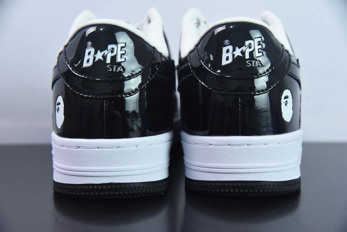 bape sta to low black whit e001fwh701001_blk_a