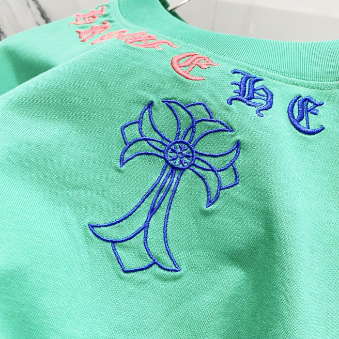 Chrome Hearts Short Sleeve Shirt cross-shaped letters CP00111