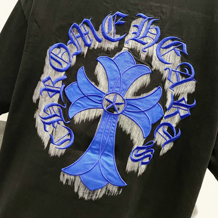 Chrome Hearts Short Sleeve Shirt cross-shaped letters CP00111