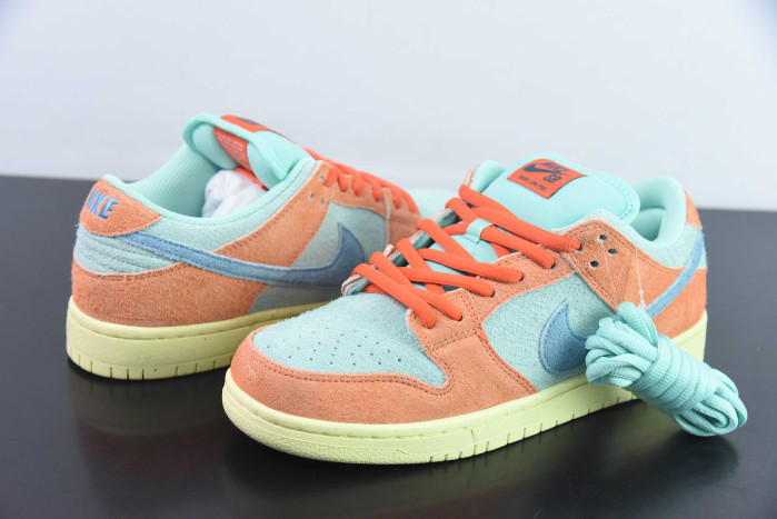 nike dunk low orange and emerald rise