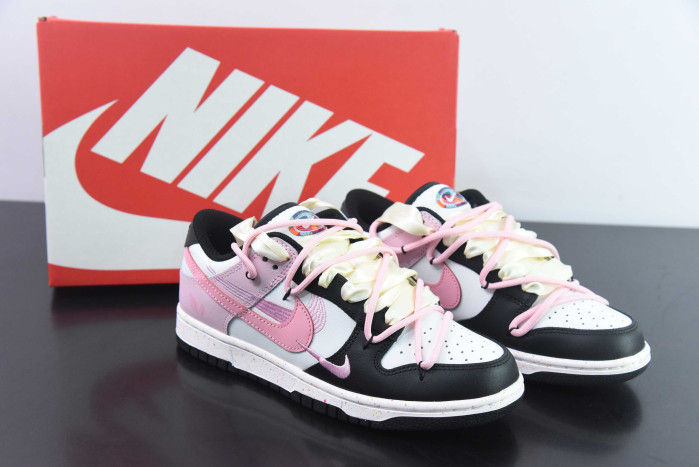 nike sb dunk low ”multi color“ pink black fd4623-155