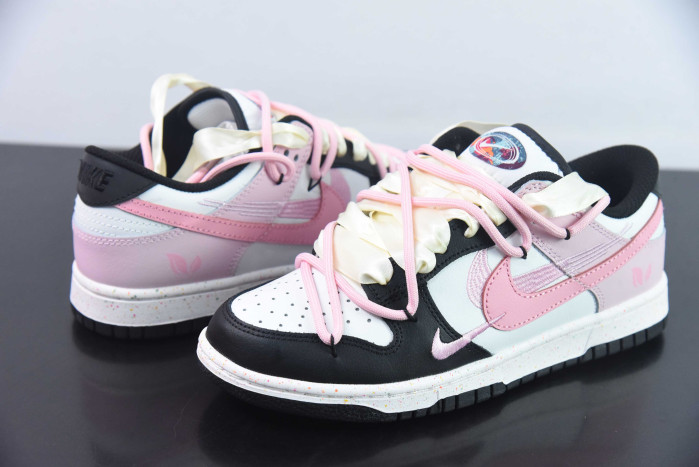 nike sb dunk low ”multi color“ pink black fd4623-155
