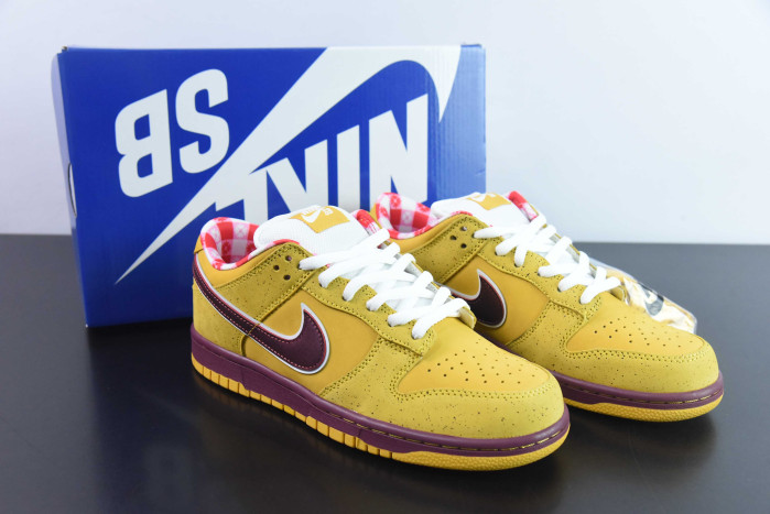 nike sb dunk low concepts "yeelow lobster" 313170 137566