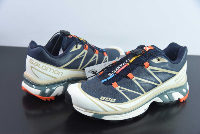 salomon xt-6 deep teal biking red