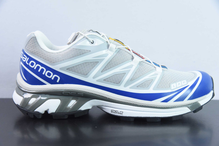 salomon xt-6 blue white grey