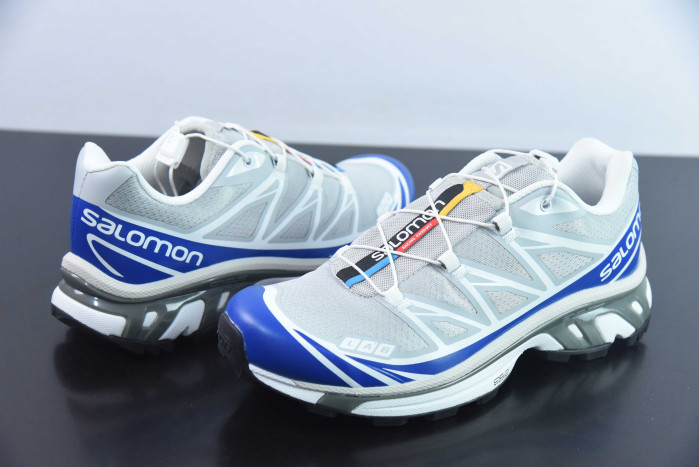 salomon xt-6 blue white grey