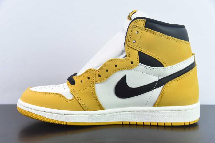 air jordan 1 retro high og "yellow ochre" dz5485-701
