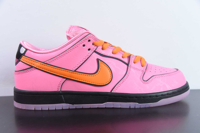 nike dunk low x the powerpuff girls “blossom” fd2631-600