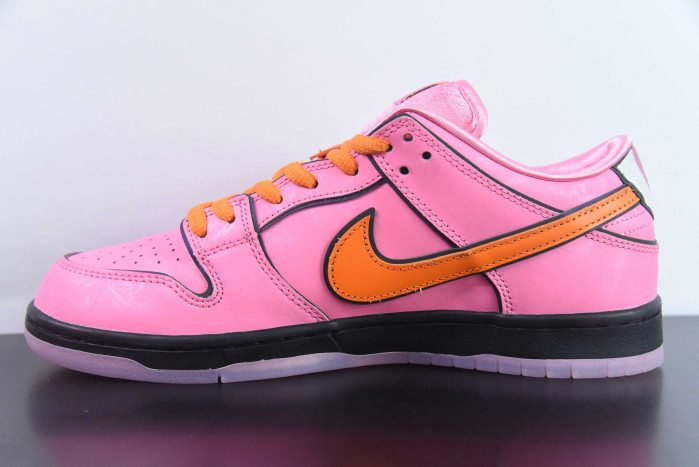 nike dunk low x the powerpuff girls “blossom” fd2631-600