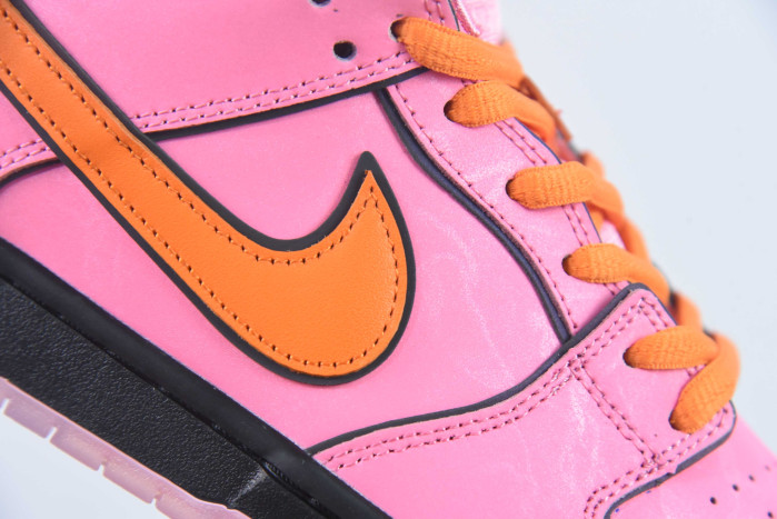 nike dunk low x the powerpuff girls “blossom” fd2631-600