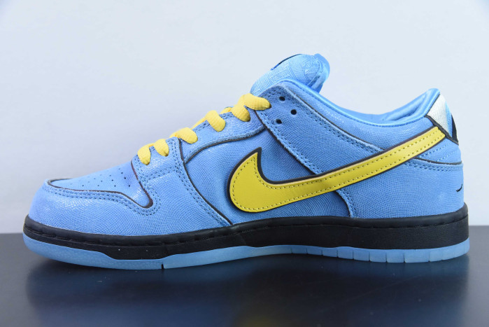 nike dunk low x the powerpuff girls “bubbles” fz8320-400