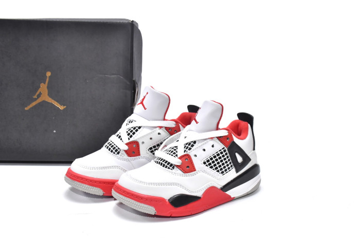 air jordan 4 retro ps fire red kids