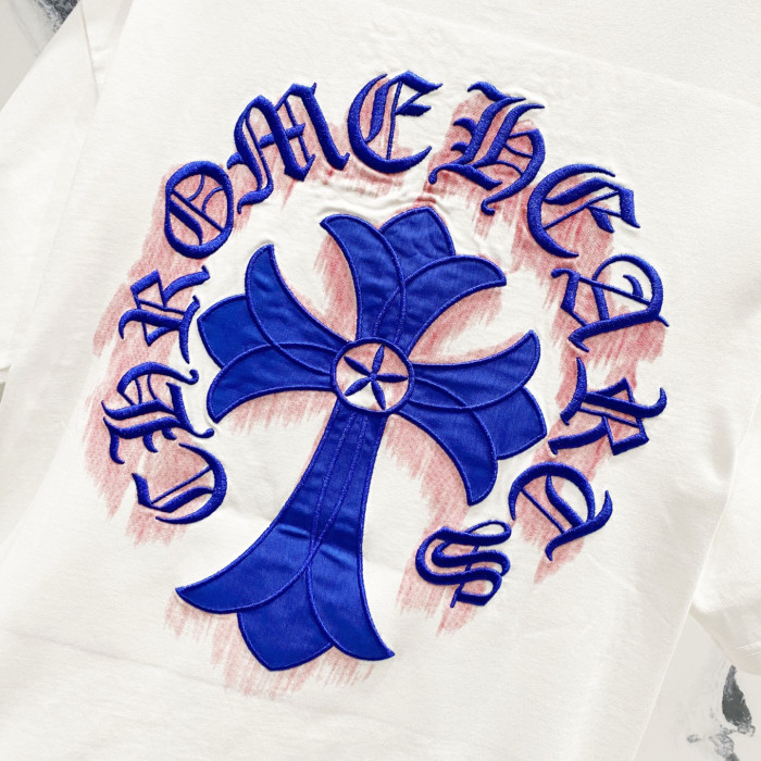 Chrome Hearts Short Sleeve Shirt cross-shaped letters CP00111