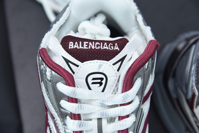 balcia runner white dark red grey