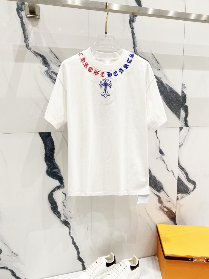 Chrome Hearts Short Sleeve Shirt cross-shaped letters CP00111