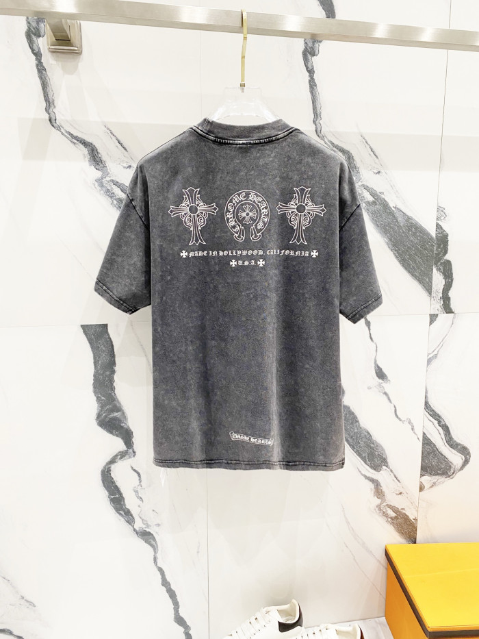 Chrome Hearts Short Sleeve Shirt The make old cross-shaped letters CP00110
