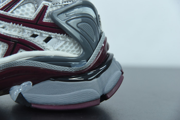 balcia runner white dark red grey