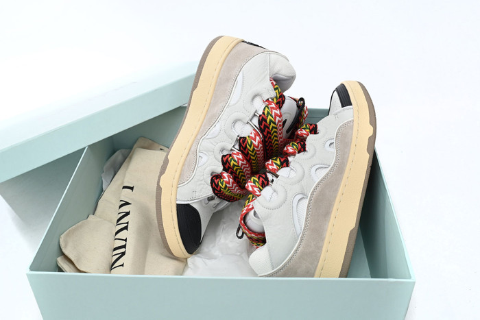 lanvin leather curb white ivory