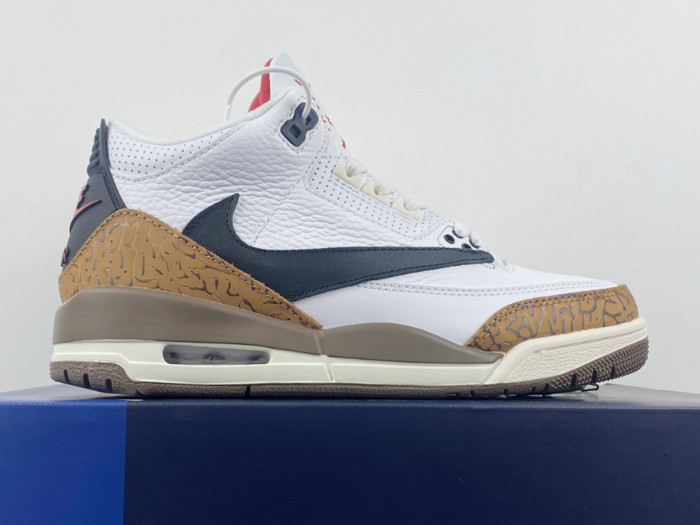travis scott x air jordan 3 palomino” white black brown ct8532-120