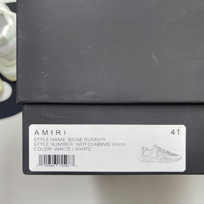 AMIRI Bone Runner Skel Top Low Sneaker