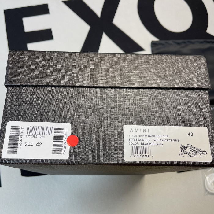 AMIRI Bone Runner Skel Top Low Sneaker