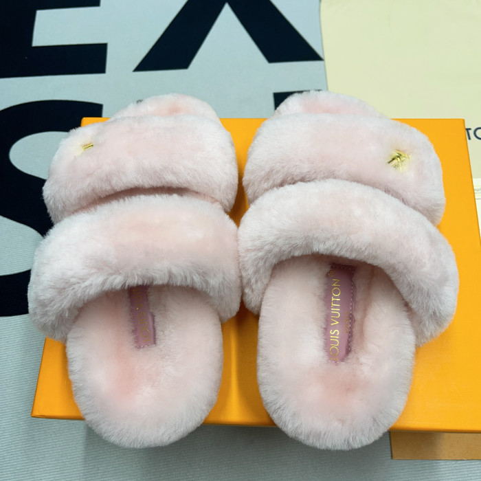lv slide lady women slippers pink